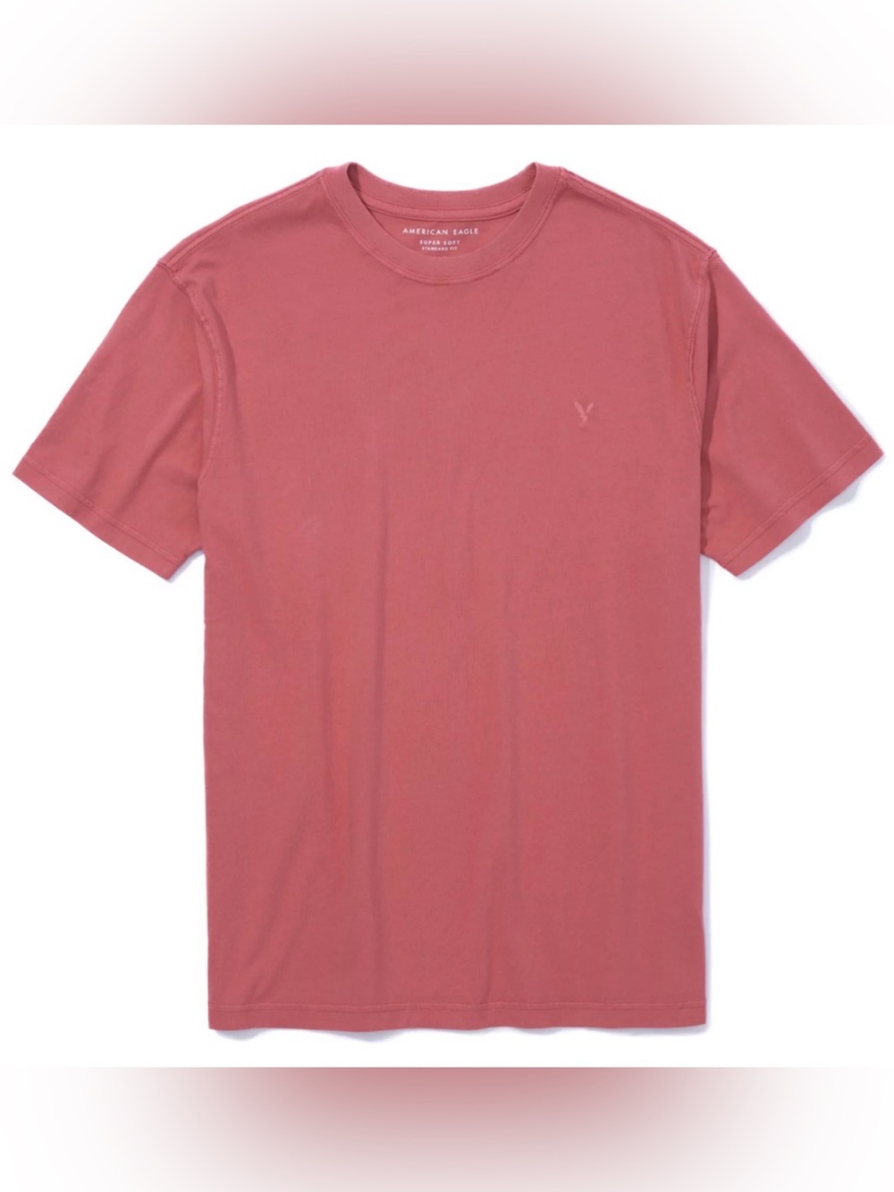 NWOT American Eagle Outfitters Men's Crewneck Tee in Dusty Rose Pink size S